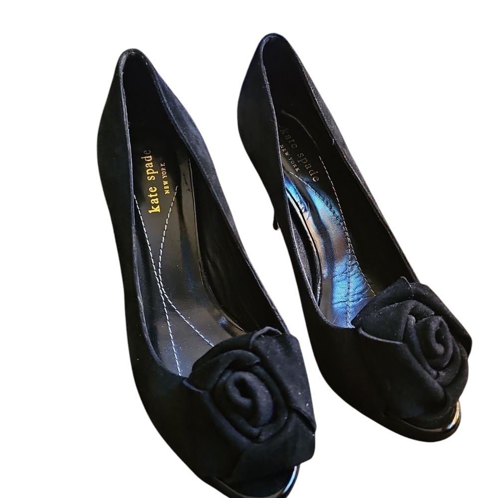 Kate‎ Spade Black Peep Toe Heels